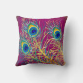 PixDezines peacocks/diy背景色 クッション (裏面)