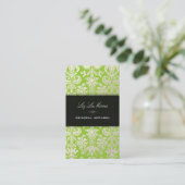PixDezines pearl isabella damask/DIYカラー/matcha 名刺 (スタンド正面)