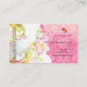 PixDezines PEONIES/フォンダントケーキ/ベーカリー/パティッセリー 名刺 (裏面)