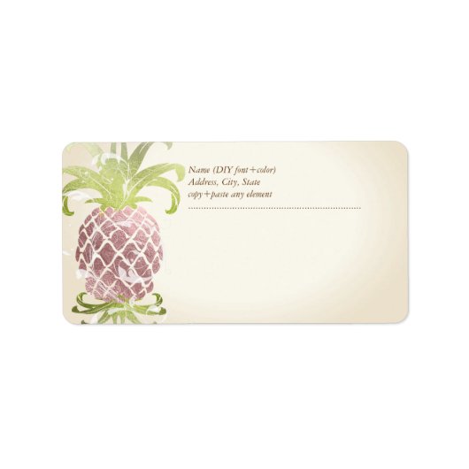 PixDezines Pineapple/フェイクバラ金ゴールド ラベル (正面)