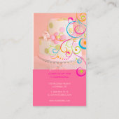 PixDezines(Pinkかわいらしのケー結婚キ/ディ色) 名刺 (裏面)