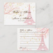 PixDezines PINKエッフェルタワー+WISHES+アドバイス アドバイスカード (正面/裏面)