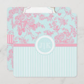 PixDezines pink+blue/toile/バラ/DIYカラー (正面/裏面)