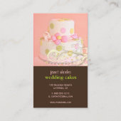 PixDezines PINK+CHOCOLATE/結婚' CAKE/SWARLS 名刺 (裏面)