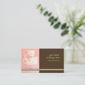 PixDezines Pink+Chocolate's 結婚 cake(PixDezines Pin 名刺 (スタンド正面)