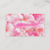 PixDezines PINK KONA PLUMERIAS 名刺 (裏面)