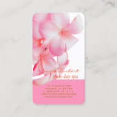 PixDezines PINK KONA PLUMERIAS 名刺 (正面)