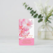 PixDezines PINK KONA PLUMERIAS 名刺 (スタンド正面)