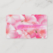 PixDezines PINK KONA PLUMERIAS 名刺 (裏面)