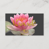PixDezines Pink Lotus、瞑想的な治療者 名刺 (裏面)