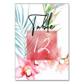 PixDezines Pink Orchid Table Nos. テーブルナンバー (正面)