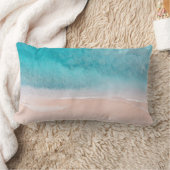 PixDezines PINK SANDビーチ ランバークッション (ブランケット)