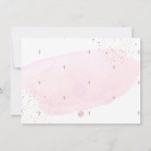 PixDezines Pink Water Color Official 招待状 (裏面)