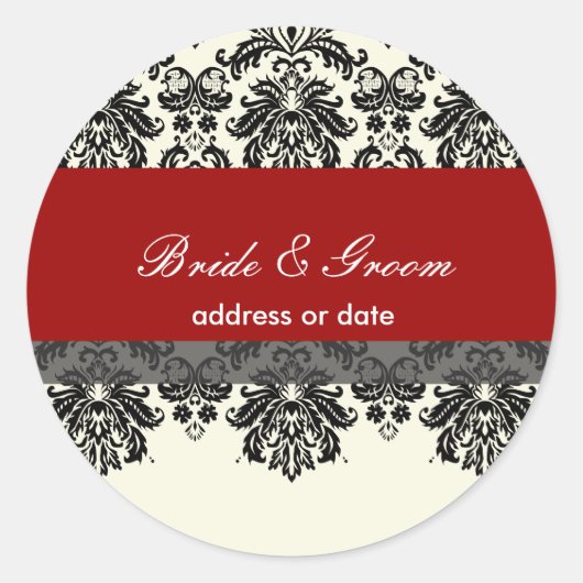 PixDezines Pique Damask/DIYカラー ラウンドシール (正面)