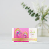 PixDezines Pizzazz Peacock Fether for長寿 名刺 (スタンド正面)