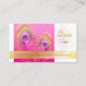 PixDezines Pizzazz Peacock Fether for長寿 名刺 (正面)