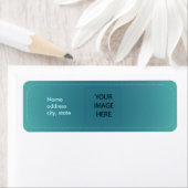 PixDezines Plain Teal Easy Template ラベル (インサイチュ)