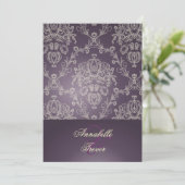 PixDezines PLUM /アイボリークリームレース招待状 招待状 (スタンド正面)