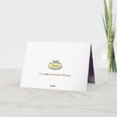 PixDezines Plum + Vanilla Swarls Photo Surls Thark サンキューカード (裏面)