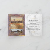 PixDezines Psalm 23祈りの言葉主は私の羊飼い カード (内部)