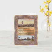 PixDezines Psalm 23祈りの言葉主は私の羊飼い カード (黄色い花)