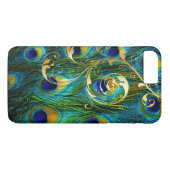 PixDezines Psychedelic Peacock+filigree swirls Case-Mate iPhoneケース (裏面(横))