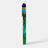 PixDezines Psychedelic Peacock iPhoneケース (左側面)