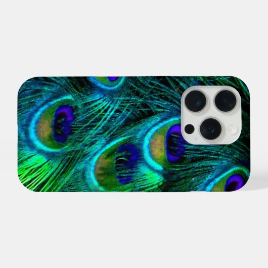 PixDezines Psychedelic Peacock iPhoneケース (裏面横)