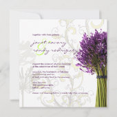 PixDezines Purple Agapanthus/DIY背景色 招待状 (裏面)