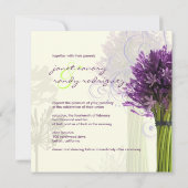 PixDezines Purple Agapanthus/DIY背景色 招待状 (裏面)