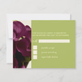 PixDezines purple calla lilies/diy 出欠カード (裏面)