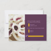 PixDezines purple calla lilies/diy 出欠カード (裏面)