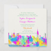 PixDezines rainbow/NYC/DIY背景色 招待状 (裏面)