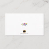 PixDezines ranunculus/水カラー/フローラ/座席表 プレイスカード (裏面)