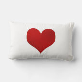 PixDezines RED XOXO/DIY背景色 ランバークッション (裏面)