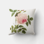 PixDezines Redouteヴィンテージバラ/DIY背景 クッション (裏面)