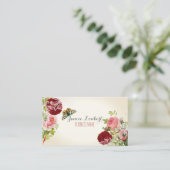 PixDezines redoute+ヴィンテージバラ 名刺 (スタンド正面)