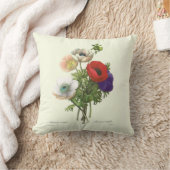 PixDezines redoute anemones クッション (ブランケット)