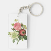 PixDezines redoutte clementine, anemone キーホルダー (裏面)