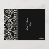 PixDezines Rossi Damask、テーブル番号カード ポストカード (裏面)