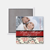 PixDezines Rossi Damask、写真救日 マグネット (正面/裏面)