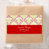 PixDezines Rossi Damask Christmas|DIY bckgrnd ラベル (インサイチュ)