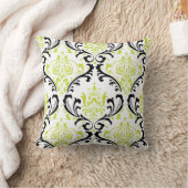 PixDezines Rossi Damask/Green/Black クッション (ブランケット)