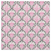 PixDezines rossi damask/pink/black ファブリック (見本)