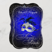 PixDezines Rossi Sweet 16 Masquerade/DIYカラー！! 招待状 (正面/裏面)