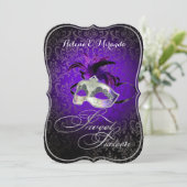 PixDezines Rossi Sweet 16 Masquerade/DIYカラー！! 招待状 (スタンド正面)