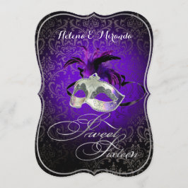 PixDezines Rossi Sweet 16 Masquerade/DIYカラー！! 招待状