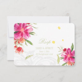 PixDezines rsvpがflower/watercolorになる 出欠カード