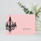 PixDezines rsvpシャンデリア 出欠カード (スタンド正面)