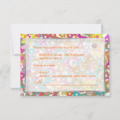 PixDezines rsvpスターモダン/バー(ユダヤ教の)バル・ミツバー 出欠カード (裏面)